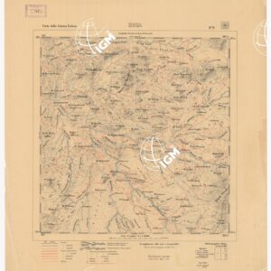 CARTA DELLA COLONIA ERITREA. I.G.M. - Foglio 9 - DEGA
