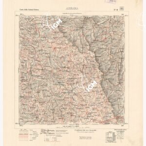 CARTA DELLA COLONIA ERITREA. I.G.M. - Foglio 11 - ASMARA