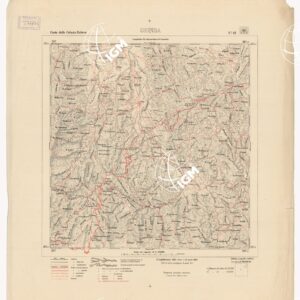 CARTA DELLA COLONIA ERITREA. I.G.M. - Foglio 12 - GHINDA