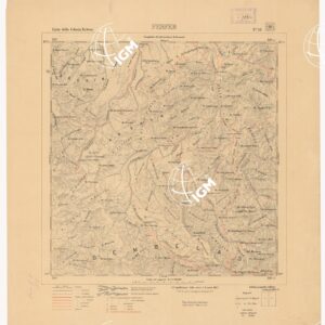 CARTA DELLA COLONIA ERITREA. I.G.M. - Foglio 16 - FERFER