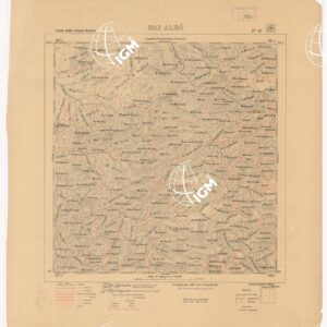 CARTA DELLA COLONIA ERITREA. I.G.M. - Foglio 17- MAI ALBO