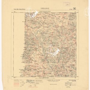 CARTA DELLA COLONIA ERITREA. I.G.M. - Foglio 18 - DEBAROA' - LEVATA 1897