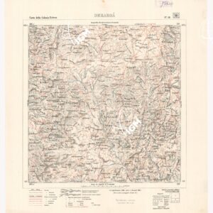 CARTA DELLA COLONIA ERITREA DEBAROA' - LEVATA 1897 AL 1901 - Foglio 18 DEBAROA