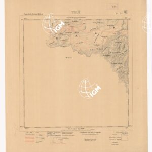 CARTA DELLA COLONIA ERITREA. I.G.M. - Foglio 22 - TOLE'
