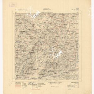 CARTA DELLA COLONIA ERITREA. I.G.M. - Foglio 24 - ARRASA