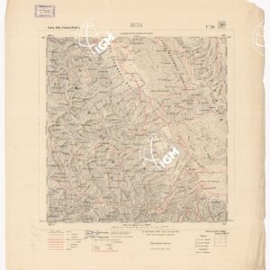 CARTA DELLA COLONIA ERITREA. I.G.M. - Foglio 28 - BUIA