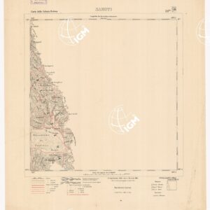 CARTA DELLA COLONIA ERITREA. I.G.M. - Foglio 28 bis - SAMOTI