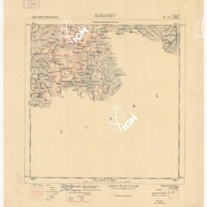 CARTA DELLA COLONIA ERITREA. I.G.M. - Foglio 33 - BARACHIT