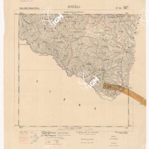 CARTA DELLA COLONIA ERITREA. I.G.M. - Foglio 34 - ENDELI