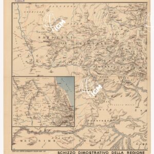 SCHIZZO DIMOSTRATIVO DELLA REGIONE COMPRESA FRA MASSAUA, ADUA E CASSALA - Foglio 2