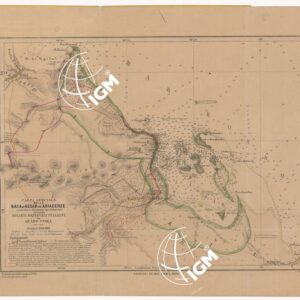 CARTA SPECIALE DELLA BAIA DI ASSAB E ADIACENZE COSTRUITA E DISEGNATA SPECIALMENTE SECONDO I RILIEVI ORIGINALI ITALIANI DA GUIDO CORA - Fronte - copertina