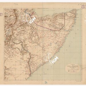 CARTA DEI POSSEDIMENTI E PROTETTORATI EUROPEI NELLA SOMALIA.