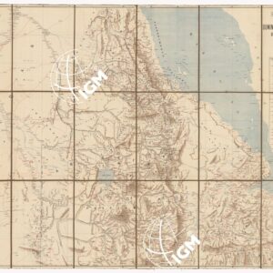 SECONDA EDIZIONE DELLA NUOVA CARTA DEI DOMINI E PROTETTORATI ITALIANI NELL' ERITREA E REGIONI LIMITROFE - SUDAN, ABISSINIA E HARRAR - ESEGUITA DAL LABORATORIO FOTO-LITOGRAFICO DEL MINISTERO DELLA GUERRA - FOGLIO 2