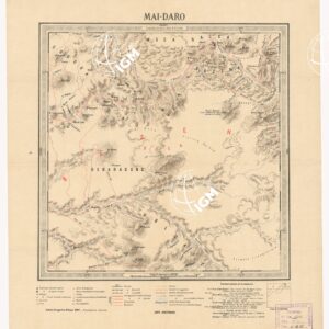 CARTA DIMOSTRATIVA DELLA COLONIA ERITREA E REGIONI ADIACENTI - MAI-DARO