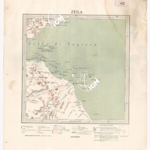 CARTA DIMOSTRATIVA DELLA COLONIA ERITREA E REGIONI ADIACENTI - ZEILA