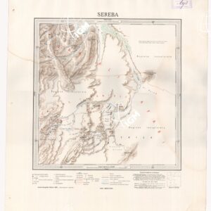 CARTA DIMOSTRATIVA DELLA COLONIA ERITREA E REGIONI ADIACENTI - SEREBA