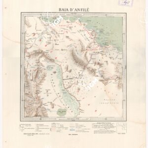 CARTA DIMOSTRATIVA DELLA COLONIA ERITREA E REGIONI ADIACENTI - BAIA D'ANFILE'