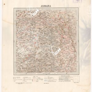 CARTA DIMOSTRATIVA DELLA COLONIA ERITREA E REGIONI ADIACENTI - ASMARA