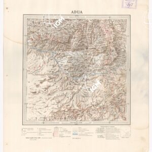CARTA DIMOSTRATIVA DELLA COLONIA ERITREA E REGIONI ADIACENTI - ADUA