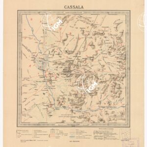 CARTA DIMOSTRATIVA DELLA COLONIA ERITREA E REGIONI ADIACENTI - CASSALA