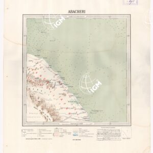 CARTA DIMOSTRATIVA DELLA COLONIA ERITREA E REGIONI ADIACENTI - ABACHERI