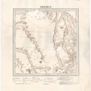 CARTA DIMOSTRATIVA DELLA COLONIA ERITREA E REGIONI ADIACENTI - DEBARCA