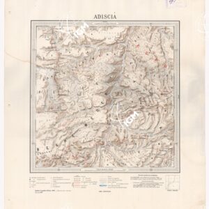 CARTA DIMOSTRATIVA DELLA COLONIA ERITREA E REGIONI ADIACENTI - ADISCIA'
