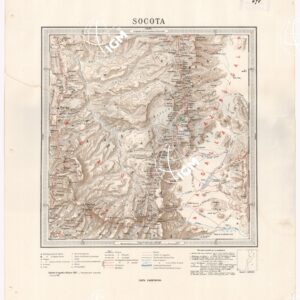 CARTA DIMOSTRATIVA DELLA COLONIA ERITREA E REGIONI ADIACENTI - SOCOTA