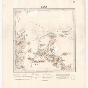 CARTA DIMOSTRATIVA DELLA COLONIA ERITREA E REGIONI ADIACENTI - RAMA