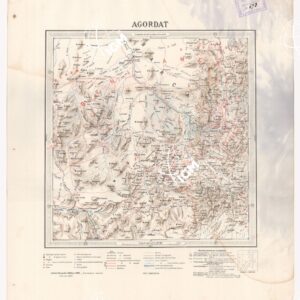 CARTA DIMOSTRATIVA DELLA COLONIA ERITREA E REGIONI ADIACENTI - AGORDAT