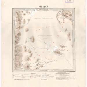 CARTA DIMOSTRATIVA DELLA COLONIA ERITREA E REGIONI ADIACENTI - MEDINA