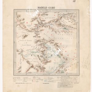 CARTA DIMOSTRATIVA DELLA COLONIA ERITREA E REGIONI ADIACENTI - HADELE - GUBO