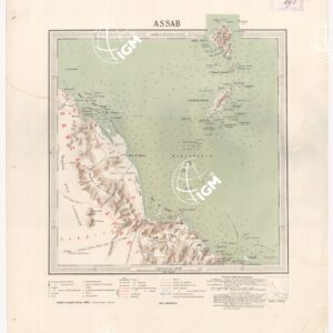 CARTA DIMOSTRATIVA DELLA COLONIA ERITREA E REGIONI ADIACENTI - ASSAB