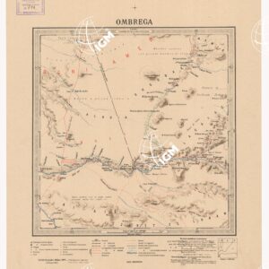 CARTA DIMOSTRATIVA DELLA COLONIA ERITREA E REGIONI ADIACENTI - OMBREGA