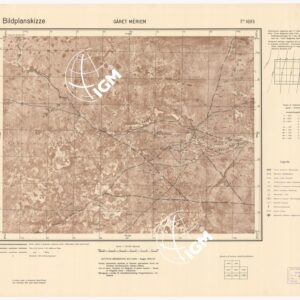 CARTA MILITARE DELLA CIRENAICA - GARET MERIEM