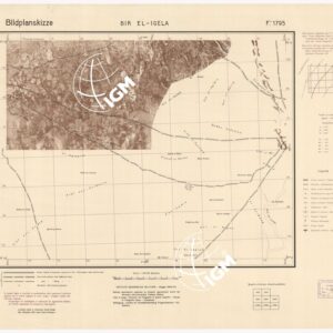 CARTA MILITARE DELLA CIRENAICA - BIR EL - IGELA