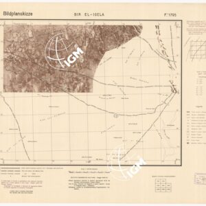 CARTA MILITARE DELLA CIRENAICA - BIR EL -IGELA