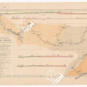 SCHIZZO GEOLOGICO DEGLI ITINERARI PERCORSI E RILEVATI NELLA SOMALIA MERIDIONALE. DUE TAVOLE - Tavola II