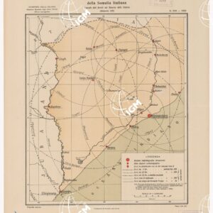SCHIZZO DELLA RETE RADIOTELEGAFICA DELLA SOMALIA - Foglio 2 - Settembre 1921