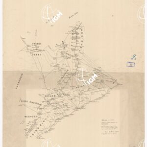 SOMALIA AL 250.000. SCHIZZO DELLA REGIONE ATTORNO A MOGADISCIO