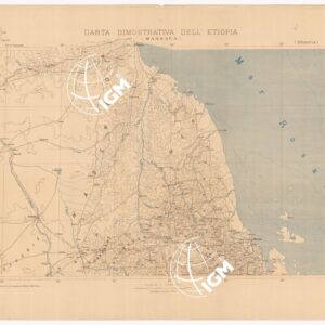 CARTA DIMOSTRATIVA DELL'ETIOPIA - MASSAUA