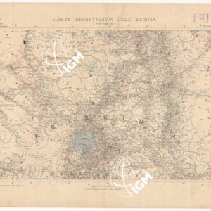 CARTA DIMOSTRATIVA DELL'ETIOPIA - GONDAR