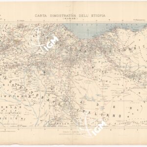 CARTA DIMOSTRATIVA DELL'ETIOPIA - HARAR