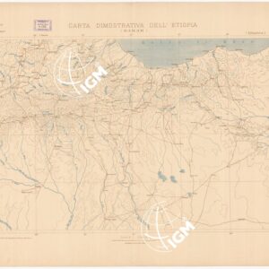 CARTA DIMOSTRATIVA DELL'ETIOPIA - HARAR