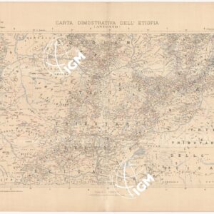 CARTA DIMOSTRATIVA DELL'ETIOPIA - ANTOTTO