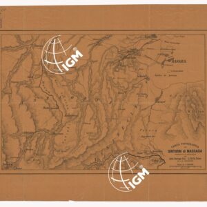 CARTA TOPOGRAFICA DEI DINTORNI DI MASSAUA COSTRUTTA E DISEGNATA NELL'ISTITUTO CARTOGRAFICO ITALIANO L. ROLLA, ROMA, DA G. E. FRITZSCHE