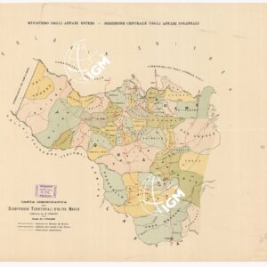 CARTA DIMOSTRATIVA DELLE SUDDIVISIONI TERRITORIALI D'OLTRE MAREB
