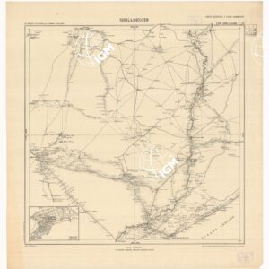 CARTA COROGRAFICA DELLA SOMALIA ITALIANA A 1:400.000 in 20 fogli - Foglio 1