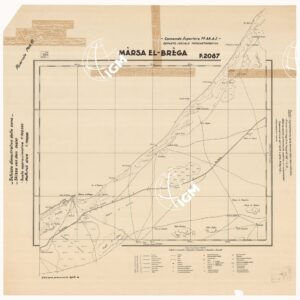 CARTA DELLA CIRENAICA :SUD DEL BENGASI - SIRTICA - CIRENAICA CENTRO ORIENTALE - MARSA EL BREGA F 2087