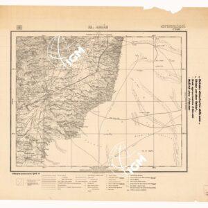 CARTA DELLA CIRENAICA :SUD DEL BENGASI - SIRTICA - CIRENAICA CENTRO ORIENTALE - EL ABIAR F 1589